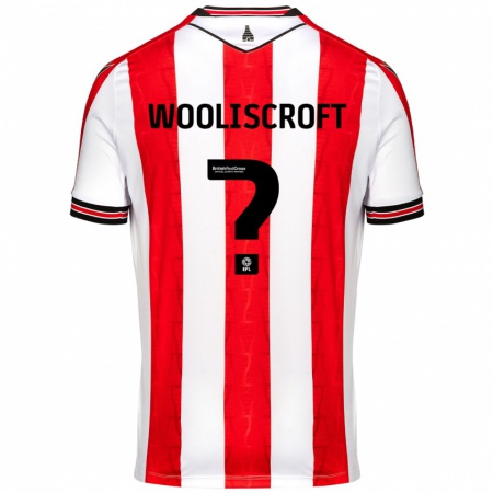 Kandiny Kinderen Morgan Wooliscroft #0 Rood Wit Thuisshirt Thuistenue 2024/25 T-Shirt