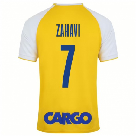 Kandiny Kinderen Eran Zahavi #7 Geel Wit Thuisshirt Thuistenue 2024/25 T-Shirt