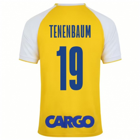 Kandiny Kinderen Daniel Tenenbaum #19 Geel Wit Thuisshirt Thuistenue 2024/25 T-Shirt