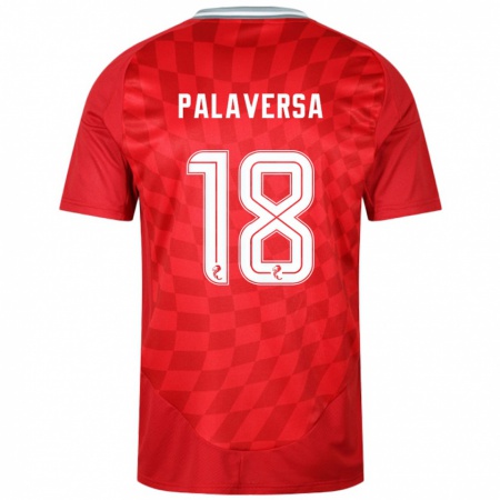 Kandiny Kinderen Ante Palaversa #18 Rood Thuisshirt Thuistenue 2024/25 T-Shirt