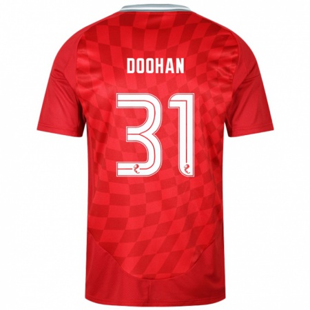 Kandiny Kinderen Ross Doohan #31 Rood Thuisshirt Thuistenue 2024/25 T-Shirt