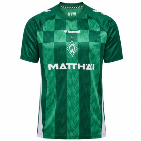 Kandiny Kinderen Oliver Burke #15 Groen Thuisshirt Thuistenue 2024/25 T-Shirt