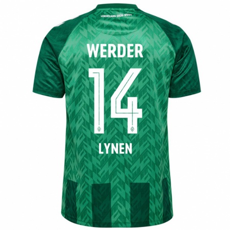 Kandiny Kinderen Senne Lynen #14 Groen Thuisshirt Thuistenue 2024/25 T-Shirt