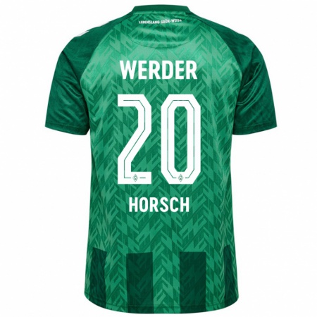 Kandiny Kinderen Jonas Horsch #20 Groen Thuisshirt Thuistenue 2024/25 T-Shirt