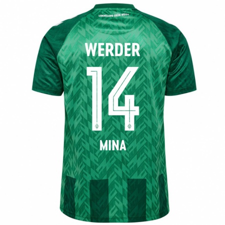 Kandiny Kinderen Johan Mina #14 Groen Thuisshirt Thuistenue 2024/25 T-Shirt