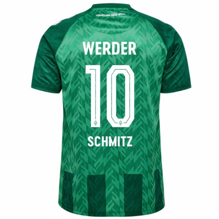 Kandiny Bambino Maglia Maximilian Schmitz #10 Verde Kit Gara Home 2024/25 Maglietta