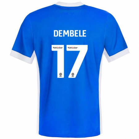 Kandiny Bambino Maglia Siriki Dembélé #17 Blu Bianco Kit Gara Home 2024/25 Maglietta