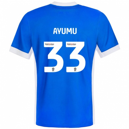 Kandiny Bambino Maglia Ayumu Yokoyama #33 Blu Bianco Kit Gara Home 2024/25 Maglietta