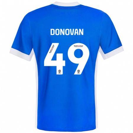 Kandiny Kinderen Romelle Donovan #49 Blauw Wit Thuisshirt Thuistenue 2024/25 T-Shirt