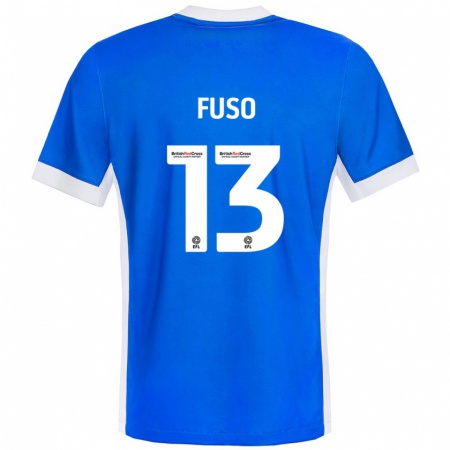 Kandiny Kinderen Ivana Fuso #13 Blauw Wit Thuisshirt Thuistenue 2024/25 T-Shirt