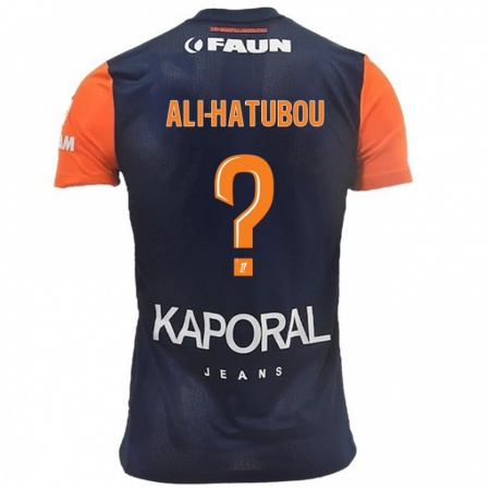 Kandiny Kinderen Fayad Ali-Hatubou #0 Marineblauw Oranje Thuisshirt Thuistenue 2024/25 T-Shirt