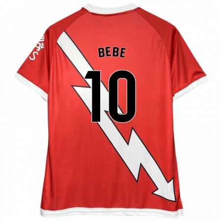 Kandiny Kinderen Bebé #10 Wit Rood Thuisshirt Thuistenue 2024/25 T-Shirt