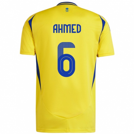 Kandiny Kinderen Aseel Ahmed #6 Geel Blauw Thuisshirt Thuistenue 2024/25 T-Shirt