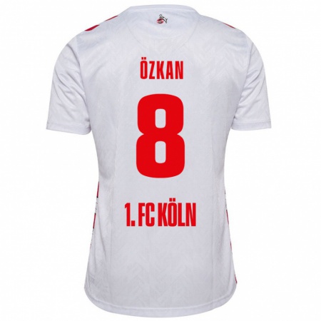 Kandiny Barn Mikail Özkan #8 Vit Röd Hemmatröja Matchtröjor 2024/25 Tröjor T-Tröja