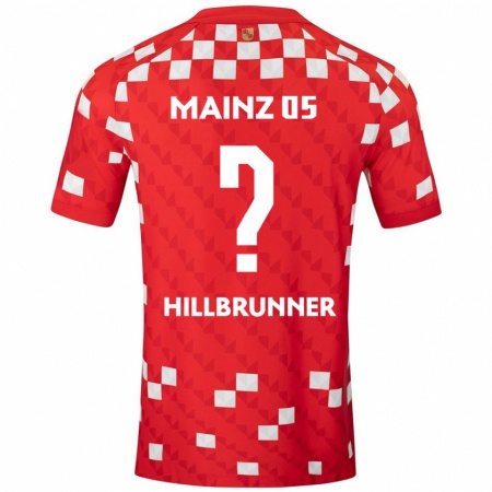 Kandiny Niño Camiseta Fynn Hillbrunner #0 Blanco Rojo 1ª Equipación 2024/25 La Camisa México