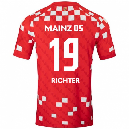 Kandiny Bambino Maglia Marc Richter #19 Bianco Rosso Kit Gara Home 2024/25 Maglietta