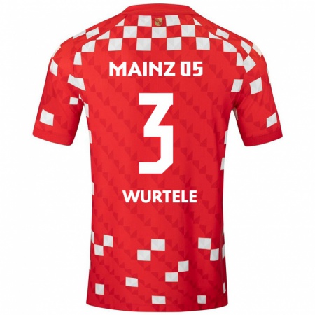 Kandiny Bambino Maglia Fabienne Würtele #3 Bianco Rosso Kit Gara Home 2024/25 Maglietta