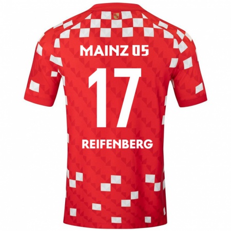 KandinyキッズMichelle Reifenberg#17白 赤ホームシャツ2024/25ジャージーユニフォーム