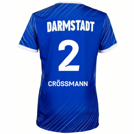 Kandiny Barn Elias Crößmann #2 Blå Vit Hemmatröja Matchtröjor 2024/25 Tröjor T-Tröja