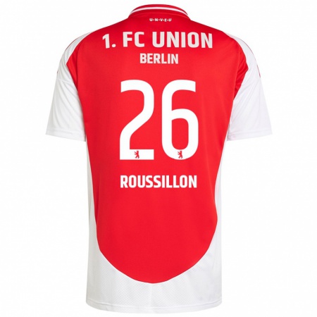 Kandiny Kinder Jérôme Roussillon #26 Rot Weiß Heimtrikot Trikot 2024/25 T-Shirt Österreich