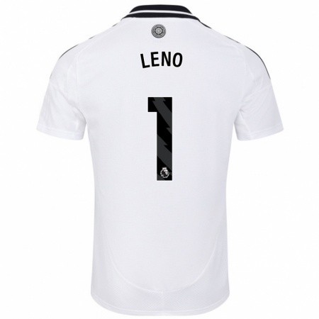 Kandiny Kinderen Bernd Leno #1 Wit Thuisshirt Thuistenue 2024/25 T-Shirt België