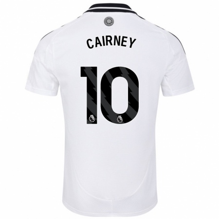 Kandiny Niño Camiseta Tom Cairney #10 Blanco 1ª Equipación 2024/25 La Camisa