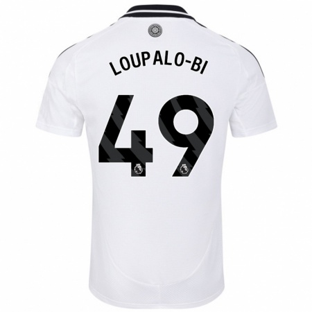 Kandiny Kinder Aaron Loupalo-Bi #49 Weiß Heimtrikot Trikot 2024/25 T-Shirt Österreich