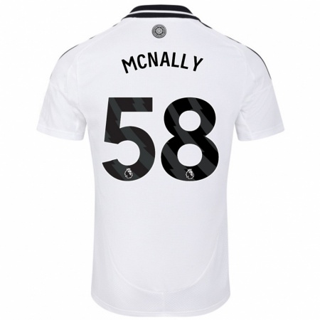 Kandiny Niño Camiseta Alfie Mcnally #58 Blanco 1ª Equipación 2024/25 La Camisa