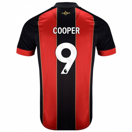 Kandiny Bambino Maglia Lucy Cooper #9 Rosso Nero Kit Gara Home 2024/25 Maglietta