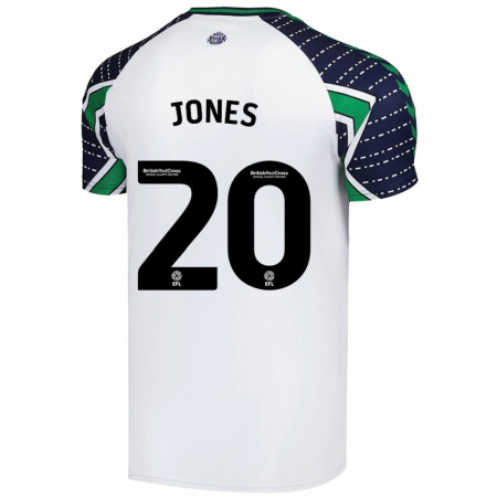 Kandiny Bambino Maglia Ellen Jones #20 Bianco Kit Gara Away 2024/25 Maglietta