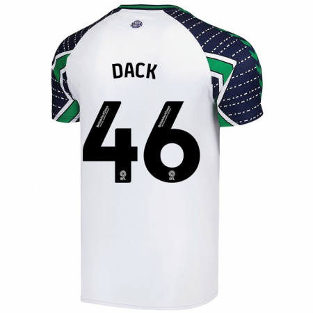 Kandiny Kinderen Bradley Dack #46 Wit Uitshirt Uittenue 2024/25 T-Shirt