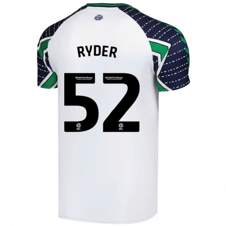 Kandiny Kinderen Joe Ryder #52 Wit Uitshirt Uittenue 2024/25 T-Shirt