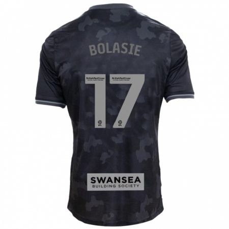 Kandiny Kinderen Yannick Bolasie #17 Zwart Uitshirt Uittenue 2024/25 T-Shirt