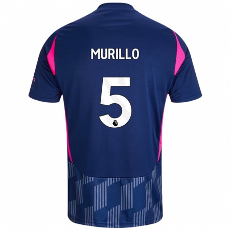 Kandiny Kinderen Murillo #5 Koningsblauw Roze Uitshirt Uittenue 2024/25 T-Shirt