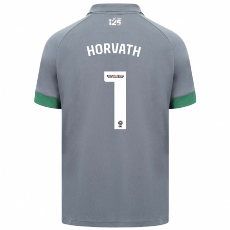 Kandiny Bambino Maglia Ethan Horvath #1 Grigio Scuro Kit Gara Away 2024/25 Maglietta