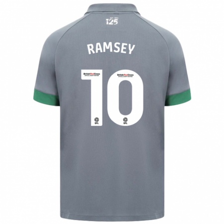 Kandiny Kinderen Aaron Ramsey #10 Donkergrijs Uitshirt Uittenue 2024/25 T-Shirt