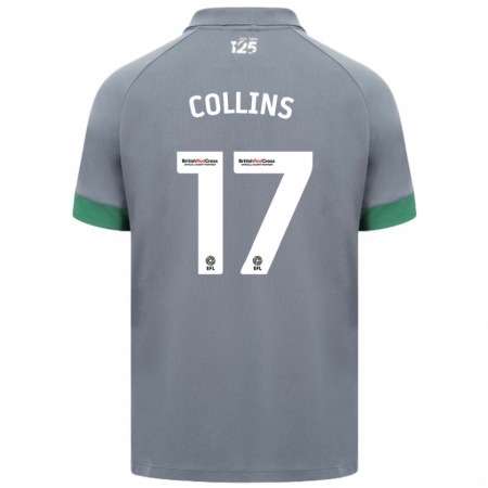 Kandiny Kinderen Jamilu Collins #17 Donkergrijs Uitshirt Uittenue 2024/25 T-Shirt