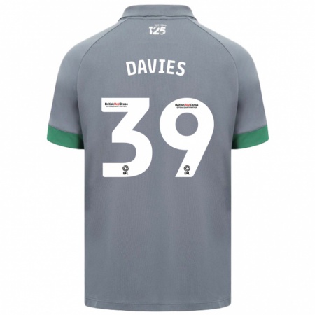 Kandiny Kinderen Isaak Davies #39 Donkergrijs Uitshirt Uittenue 2024/25 T-Shirt