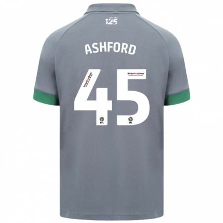 Kandiny Kinderen Cian Ashford #45 Donkergrijs Uitshirt Uittenue 2024/25 T-Shirt