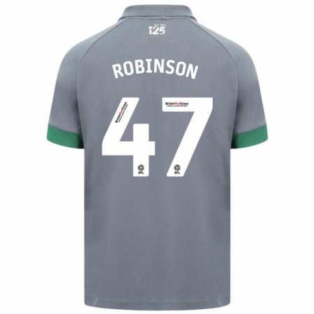 Kandiny Kinderen Callum Robinson #47 Donkergrijs Uitshirt Uittenue 2024/25 T-Shirt