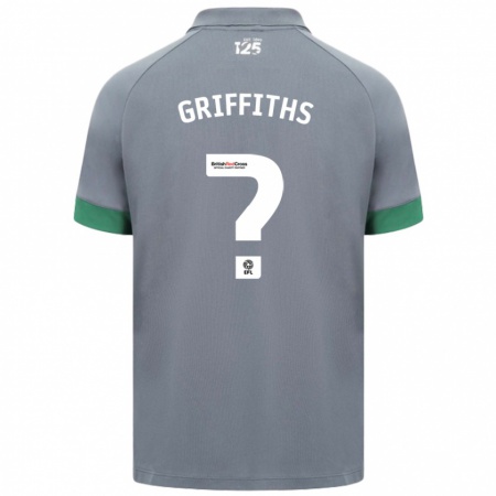 Kandiny Kinderen Ewan Griffiths #0 Donkergrijs Uitshirt Uittenue 2024/25 T-Shirt