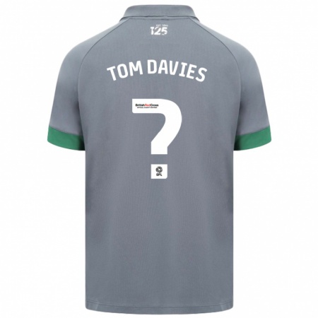 Kandiny Kinderen Tom Davies #0 Donkergrijs Uitshirt Uittenue 2024/25 T-Shirt