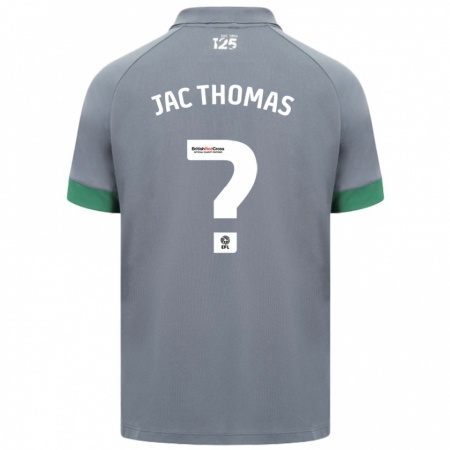 Kandiny Kinderen Jac Thomas #0 Donkergrijs Uitshirt Uittenue 2024/25 T-Shirt