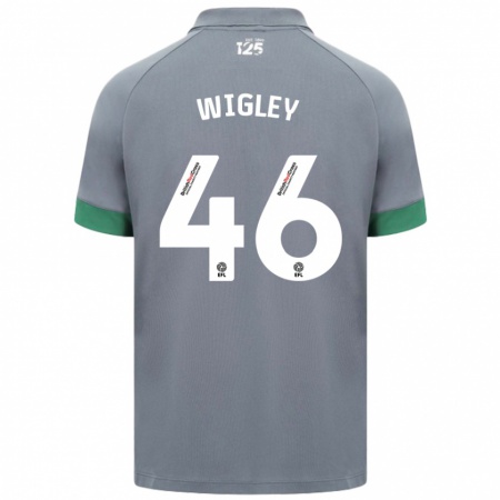 Kandiny Kinderen Morgan Wigley #46 Donkergrijs Uitshirt Uittenue 2024/25 T-Shirt