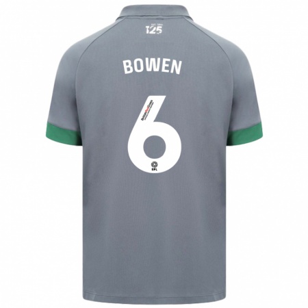 Kandiny Kinderen Megan Bowen #6 Donkergrijs Uitshirt Uittenue 2024/25 T-Shirt