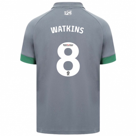 Kandiny Kinderen Seren Watkins #8 Donkergrijs Uitshirt Uittenue 2024/25 T-Shirt