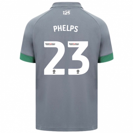 Kandiny Kinderen Anna Phelps #23 Donkergrijs Uitshirt Uittenue 2024/25 T-Shirt