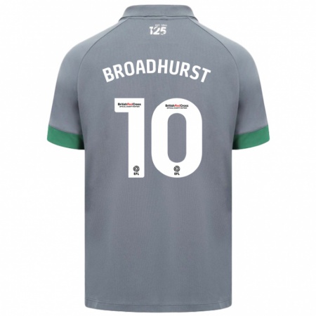 Kandiny Bambino Maglia Danielle Broadhurst #10 Grigio Scuro Kit Gara Away 2024/25 Maglietta