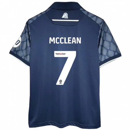 Kandiny Kinderen James Mcclean #7 Zwart Uitshirt Uittenue 2024/25 T-Shirt