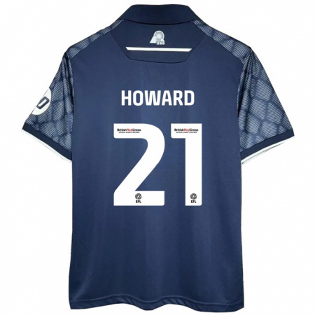 Kandiny Kinderen Mark Howard #21 Zwart Uitshirt Uittenue 2024/25 T-Shirt